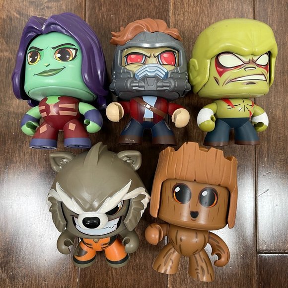 5 Marvel Mighty Muggs Guardian Of The Galaxy - Picture 1 of 8